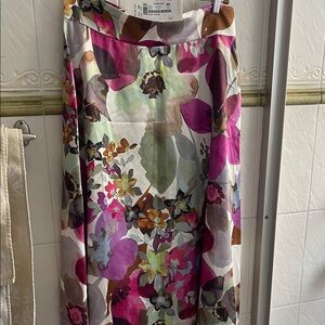 Vibrant Floral A-Line Skirt